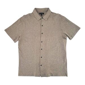 Banana Republic Linen Blend Short Sleeve Shirt Mens Button Up Resort Shirt XXL